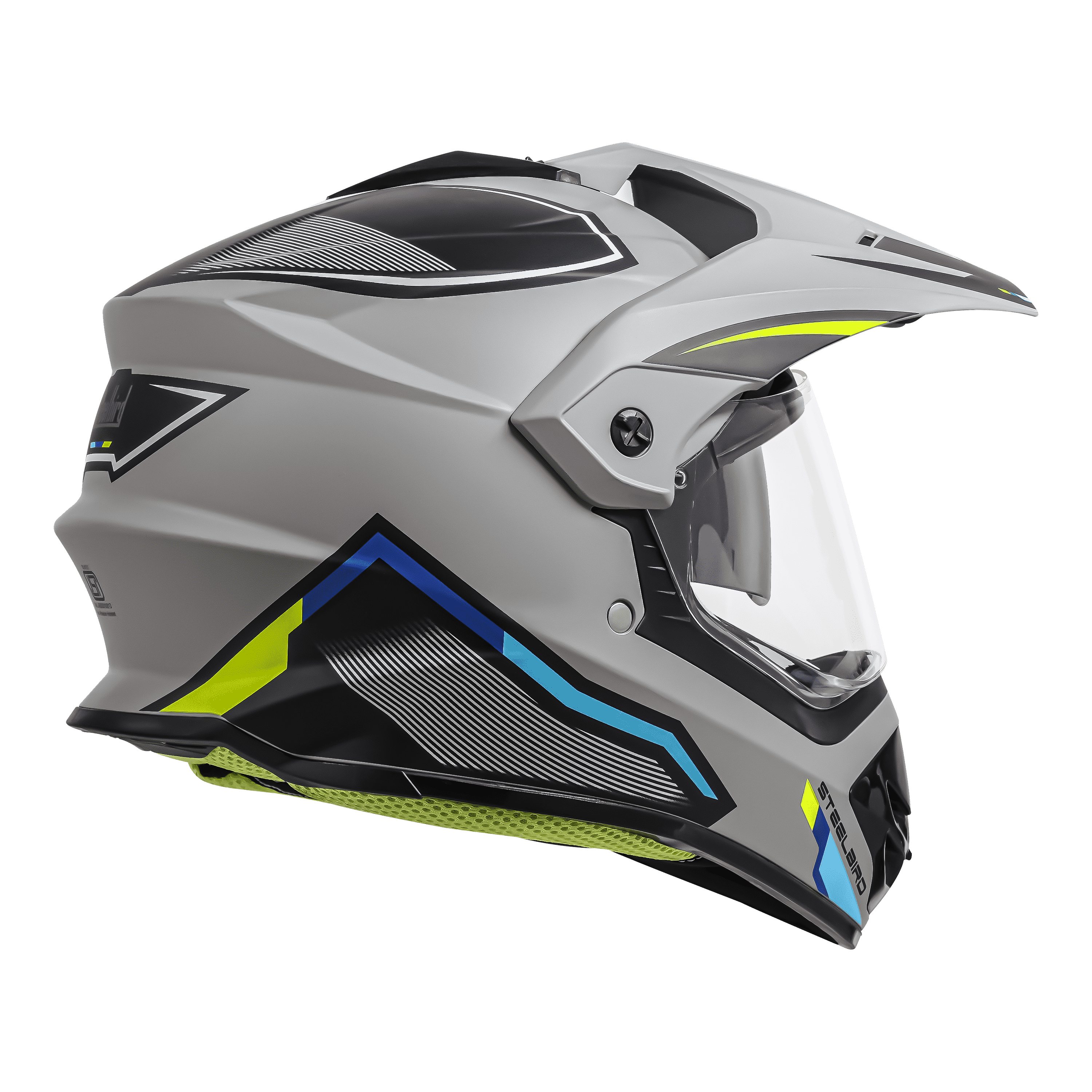 SBH-13 ISS RACER MAT TITANIUM GREY WITH NEON